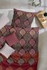 Primera Edelflanell Bettwäsche 135x200 Orient Fächer rot grün grau 174150-27 Bild 3