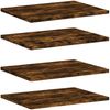 vidaXL Wandregale 4 Stk. Räuchereiche 40x30x1,5 cm Holzwerkstoff 838207 Bild 2