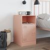 vidaXL Nachttisch Rosa 34,5x39x62 cm Stahl 841765 Bild 3