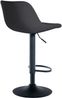 CLP 2er Set Barhocker Loft mit Rückenlehne und 360 drehbar,schwarz Samt Bild 5