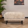 Bronx71 Chenille Hocker Denver rechteckig taupe Bild 2