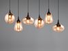 Pendelleuchte LUMINA 6-flammig, Glasschirme amberfarbig, Breite 93cm Bild 5