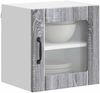vidaXL Wandglas-Schrank LUCCA Graues Sonoma 40 x 31 x 40 cm 884846 Bild 3