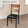 GarveeMore Essgruppe Esstisch und Polsterstühle für 2 Personen,Modernes, Eckenschoner, (3-tlg), Küchentisch 74 x 74 x 75 cm, Stühle 40 x 45 x 91 cm Bild 4