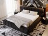 GRAINGOLD Mellow Polsterbett 120x200, mit hohem Kopfteil und Bettkasten, Velour-Stoff, Schwarz Bild 4