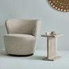 Signature 'HYPPOLITE' Beistelltisch aus Marmor L38 cm - Beige Bild 2