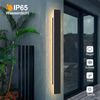 ZMH Wandleuchte LED außen Wandlampe - 100CM Außenleuchte schwarz 3000K IP65 Wasserdicht lange Außenlampe 32W Villa Außenwandleuchte aus Acryl Außenbeleuchtung für Hauswand Gärten Terrasse Bild 2