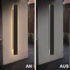 ZMH Wandleuchte LED außen Wandlampe - 100CM Außenleuchte schwarz 3000K IP65 Wasserdicht lange Außenlampe 32W Villa Außenwandleuchte aus Acryl Außenbeleuchtung für Hauswand Gärten Terrasse Bild 4