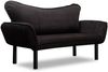 2-Sitzer-Schlafsofa, 'Chatto ', 75 x 70 x 150, Schwarz Bild 4