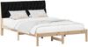 vidaXL Bettgestell mit gepolstertem Kopfteil Braun 150 x 200 cm 3394395 Bild 3