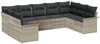vidaXL Gartensofa-set mit Speicher 9 pcs Hellgrau Poly-Rattan 3354191 Bild 2