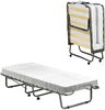 Dmora Klappbett Banzi, Klappbett mit 15 Latten, platzsparendes Kinderbett, 100 % Made in Italy, 80 x 200 x 40 cm, inklusive Memory-Matratze Bild 2