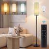 Ophy Stehlampe Moderne Stehleuchte mit Fernbedienung – dimmbar, Fußschalter, inkl. 9‑W‑LED – für Ecken & Wohnräume Bild 2