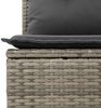 vidaXL Gartensofa-set mit Kissen mit Speicher 12 pcs Grau Poly Rattan 3364638 Bild 5