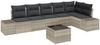 vidaXL Gartensofa-set mit Kissen 7 pcs Hellgrau Poly-Rattan 3347092 Bild 2