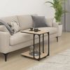 vidaXL Beistelltisch mit Rollen Sonoma 50x35x55,5 cm Holzwerkstoff 825808 Bild 3