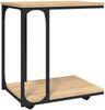 vidaXL Beistelltisch mit Rollen Sonoma 50x35x55,5 cm Holzwerkstoff 825808 Bild 2