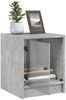 vidaXL Nachttische mit Glastüren 2 Stk. Betongrau 35x37x42 cm 836350 Bild 5
