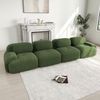 4-Sitzer-Sofa aus weichem Cordstoff,32D hochelastische Polsterung haustierfreundlich und ergonomisch vakuumverpackt frei kombinierbar ohne Montage für Schlafzimmer und Büro,Cordstoff,Green, Bild 3