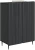 vidaXL Sideboard Schwarz 66 x 34,5 x 92 cm Holzwerkstoff 894356 Bild 2