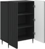 vidaXL Sideboard Schwarz 66 x 34,5 x 92 cm Holzwerkstoff 894356 Bild 3