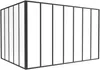 Vente-unique - BAYVIEW Innenglaswand MetallGlas Schwarz - B 150 cm x H 130 cm x L 210 cm Bild 2