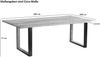 Baumkantentisch 280 x 100 cm Akazie massiv naturfarben schwarzem U-Gestell aus Metall + Holz BRISBANE 137612078 Bild 5