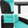 vidaXL Sofa-Tischset 7 pcs PE Rattan und pulverbeschichteter Stahl 3422489 Bild 5
