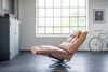 KAWOLA Sessel MIKO Relaxsessel drehbar Leder braun 115 x 94 x 75 cm Bild 4