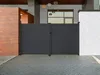 Vente-unique - NAZARIO Eingangstor Metall Grau - B 4,6 cm x H 161 cm x L 300 cm Bild 2
