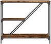 Konsolentisch, Beistelltisch, Konsole Räuchereiche 88,5x30x75 cm Holzwerkstoff Bild 4