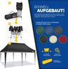 tillvex Pavillon 3x6m Blau wasserdicht | Pop-Up Faltpavillon höhenverstellbar | Gartenzelt UV Schutz 50+ | Partyzelt mit Tasche für Garten Bild 5
