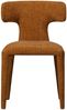 Esszimmerstuhl Permit aus Webstoff, Retro Chic, Orange Braun, weich gepolstert für Dein Zuhause Bild 3