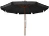 vidaXL Sonnenschirm mit Holzmast 330 cm Anthrazit 47214 Bild 2