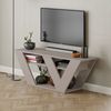 Decortie TV-Schrank Pipralla Moderner TV-Ständer Multimedia Mit Einlegeböden, 110 x 30 x 40 cm Bild 2