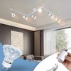 ZMH LED Deckenleuchte 6 Strahler GU10 - Deckenstrahler Modern Innen Deckenlampe Weiß für Wohnzimmer Bad Küche Büro Bild 5