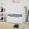 SoBuy FSR76-W Schuhbank, MDF, Lackiert, Weiß, 86 x 54 x 38 cm Bild 4