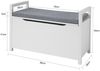 SoBuy FSR76-W Schuhbank, MDF, Lackiert, Weiß, 86 x 54 x 38 cm Bild 3