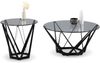 Couchtisch >Mia< in grau/schwarz, Metall / Glas - 40x80cm (HxD) Bild 4