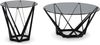 Couchtisch >Mia< in grau/schwarz, Metall / Glas - 40x80cm (HxD) Bild 5