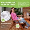 Gräfenstayn Stuhlkissen Sitzkissen 40x40cm Haltebänder Indoor Outdoor, robustes Sitzkissen für Indoor & Outdoor, mit Haltebändern Bild 3
