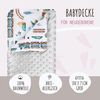 LULANDO® Babydecke 100x75 cm Kuscheldecke Krabbeldecke Spieldecke aus 100% Baumwolle - Standard 100 von Oeko-Tex - Antiallergisch - Hergestellt in der EU Bild 3