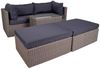 Flexible Polyrattan Loungegruppe NIZZA grau-braun inkl. Kissen Bild 5