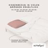 Schlafgut Kissenbezug Premium Kissenbezug Knitted Jersey (1 St), (1 Stück), Ton-in-Ton Reißverschluss, Bio-Baumwolle mit Elasthan, Uni, OEKO Tex Bild 4