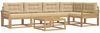 vidaXL Outdoor-Sofagarnitur 6 pcs Weiß und Beige 79 x 79 x 37 cm 3386482 Bild 2