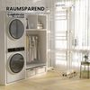 Oak&Tea Wäscheständer Turmwäscheständer Ausziehbarer Wäscheständer Turm für Balkon & Wohnung, XXL Standtrockner, 4 Ebenen, klappbare zwischen 83-200cm, mit Rollen Bild 4