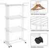 Oak&Tea Wäscheständer Turmwäscheständer Ausziehbarer Wäscheständer Turm für Balkon & Wohnung, XXL Standtrockner, 4 Ebenen, klappbare zwischen 83-200cm, mit Rollen Bild 3