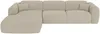 Vente-unique - POGNI Sofa Stoff Beige - B 165 cm x H 73 cm x L 299 cm Bild 4