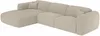 Vente-unique - POGNI Sofa Stoff Beige - B 165 cm x H 73 cm x L 299 cm Bild 5