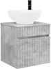 vidaXL Badezimmerschrank-Set 4 pcs Betongrau 103,5 x 15,5 x 70 cm 3406626 Bild 4